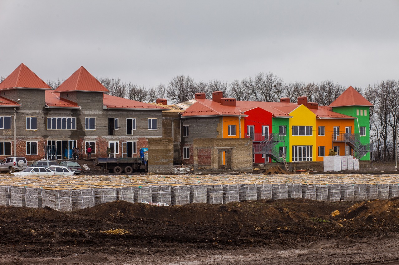 Ход строительства Детский садик "Гармошка". Март 2018