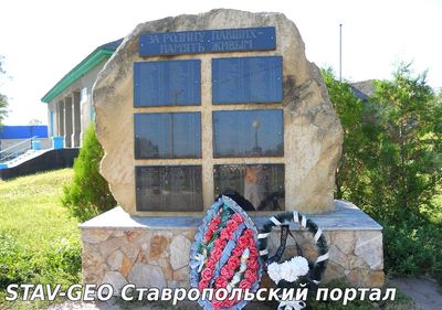 Памятник «За родину павших – память живым»  с.Александровское