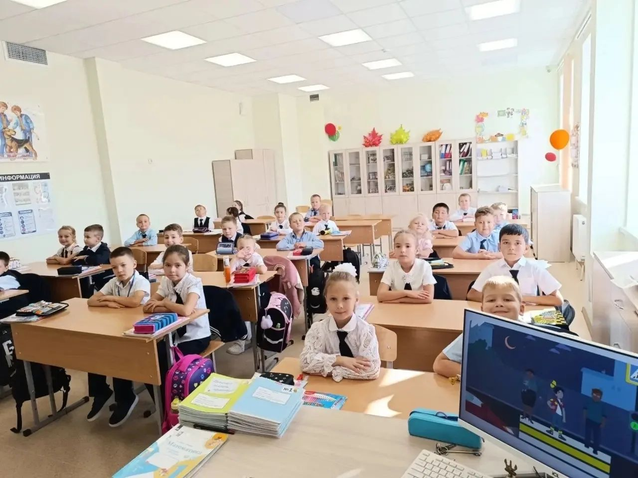Михайловск: 1 «Д» готовится к олимпиаде по ПДД на Учи.ру