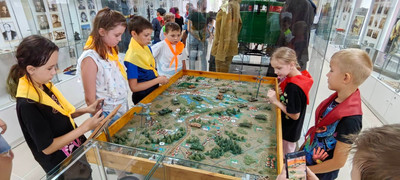12 июля обзорную экскурсию в музе посетили ребята из летнего лагеря МБОУ СОШ №4