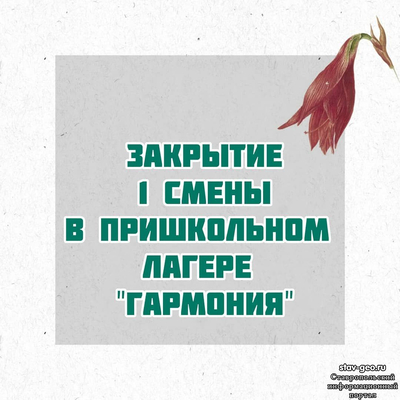 МБОУ СОШ №20 Михайловск, жилой район Гармония - закончилась 1 смена в пришкольном лагере 