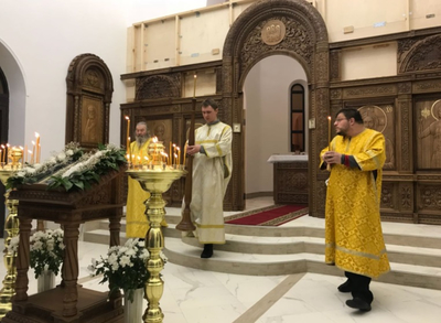 Праздник крещения Господня, в храме святого великомученика Артемия – покровителя семьи – в жилом районе «Гармония»