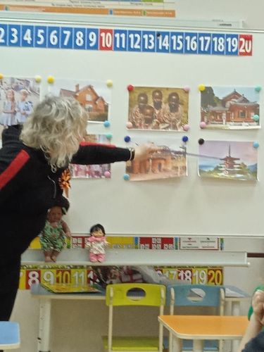 В подготовительной группе № 16 было проведено плановое занятие на тему: Дружат дети всей планеты