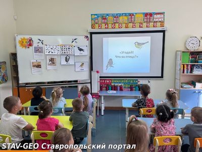 В старшей группе № 17 было проведено занятие на тему: «Птицы нашего края».