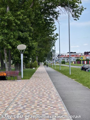 Аллея Здоровья в жилом районе Гармония