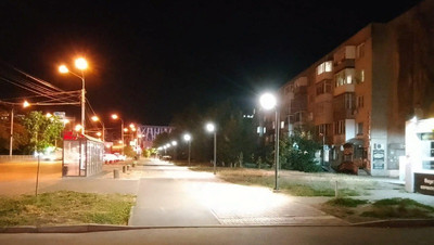Освещение появилось на участке улицы Шпаковской в Ставрополе