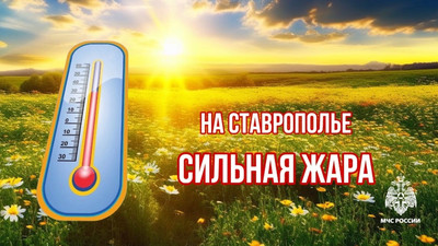 По данным Ставропольского Гидрометцентра в период 13-17 часов 22 и 23 июля 2024 года в Ставропольском крае ожидается сильная жара до +42°С