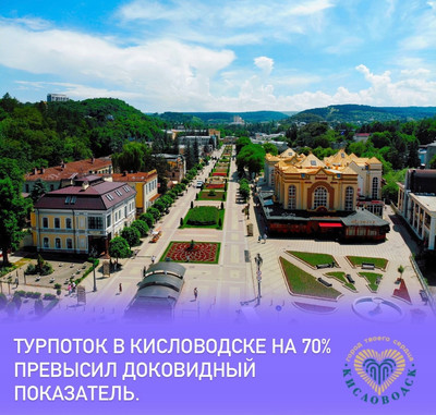 Туристический поток в Кисловодске за первое полугодие 2024 года вырос на 70%