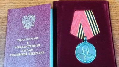 Ставропольца наградили медалью Жукова за мужество в зоне СВО