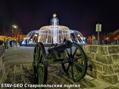 Яркий зимний вечер на Крепостной горке