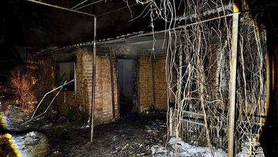 Жилой дом сгорел в селе на Ставрополье