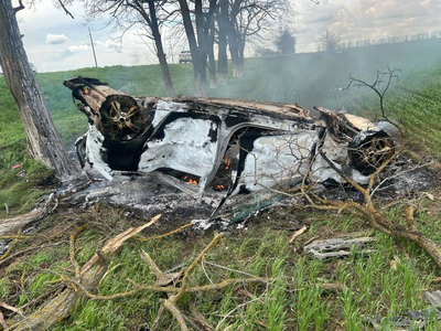 Пассажирка загоревшегося после ДТП автомобиля пострадала в Буденновском округе.