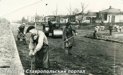 Дорожный ремонт на улице Мира.