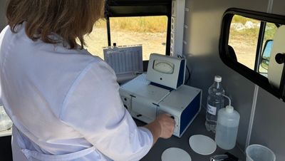 Мобильная лаборатория крайводоканала контролирует качество воды на КМВ