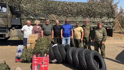 Юбилейный конвой отправили в зону спецоперации из Труновского округа