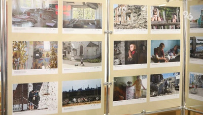 Фотовыставка о терроре со стороны ВСУ открылась в Думе Ставропольского края