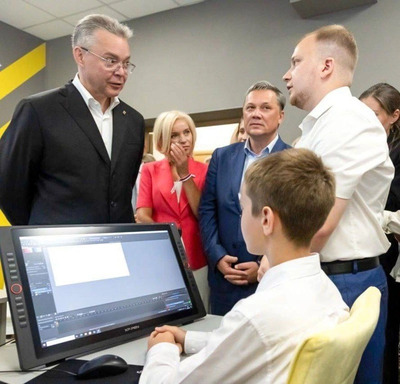 Глава Ставрополья посетил новую школу креативных индустрий в Пятигорске