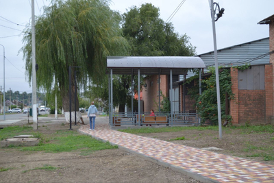 В Александровском округе завершено благоустройство пешеходной зоны