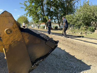 В шести населённых пунктах Кочубеевского округа ремонтируют дороги