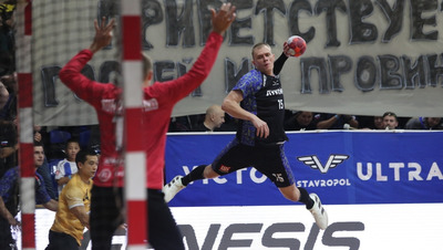 Гандболисты «Виктора» в Ставрополе победили краснодарских «скифов»