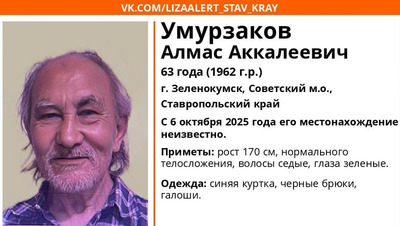 Пропавшего пенсионера в синей куртке и галошах три дня ищут на Ставрополье