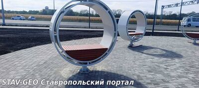 Сквер в районе международного аэропорта им. А.В.Суворова.