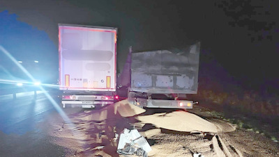 Зерновоз и грузовик столкнулись на трассе «Кавказ» на Ставрополье