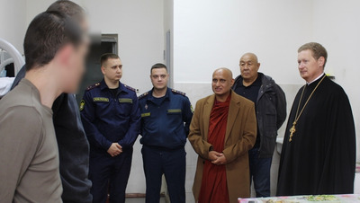 Буддийский монах навестил заключённых в ставропольской колонии