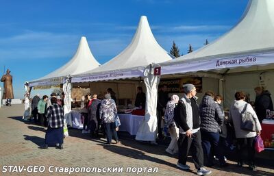 Фоторепортаж с православной и продовольственной ярмарки в Ставрополе