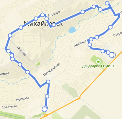 В Михайловске с 14 ноября возобновляет работу автобусный маршрут №3