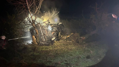 Водитель Mercedes погиб в загоревшемся авто на Ставрополье