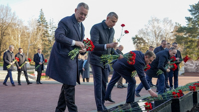 Губернатор Ставрополья вместе с делегацией Белоруссии возложил цветы к мемориалу