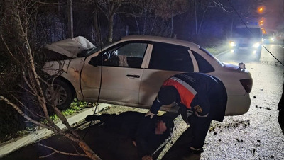 Водитель легковушки пострадал в ДТП в Минводах, врезавшись в ЛЭП