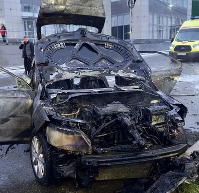 Мужчина пострадал при возгорании автомобиля в Ставрополе