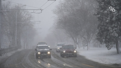 Ставропольских водителей просят соблюдать скорость на дорогах из-за мокрого снега