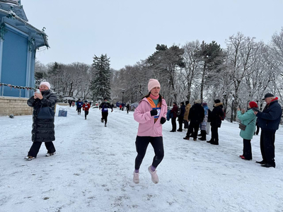 Более 200 человек вышли на новогодний забег в Железноводске.