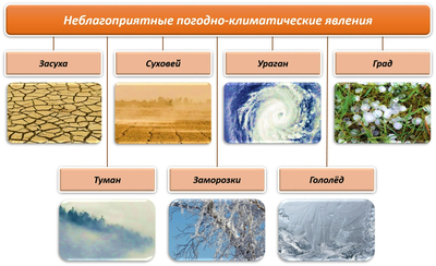 Всё о влиянии климата на жизнь населения, опасных метеорологических явлениях и практикум