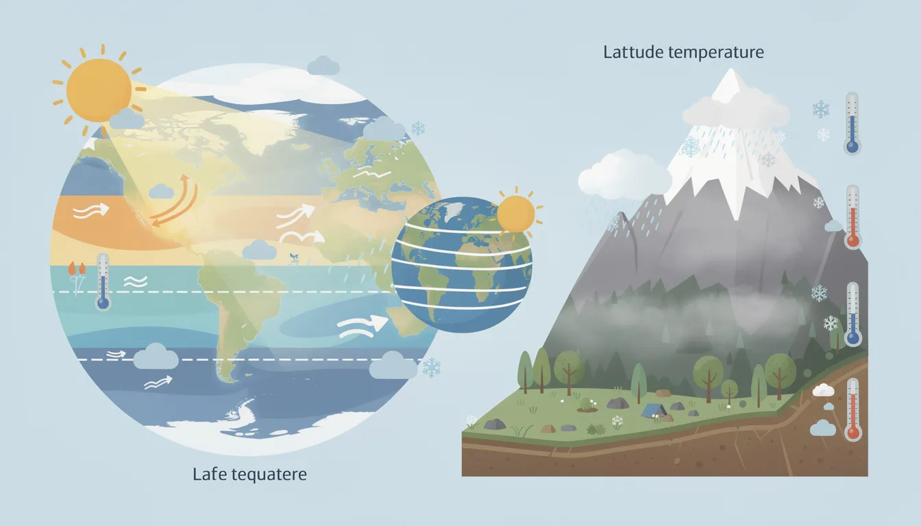 Зависимость климата от широты и высоты: география 6 класс