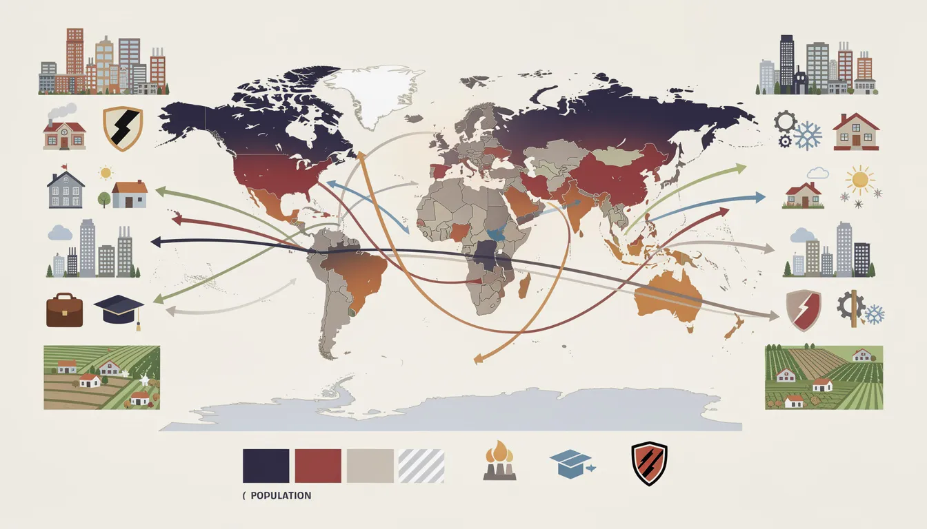 Географические особенности размещения населения: плотность и миграции