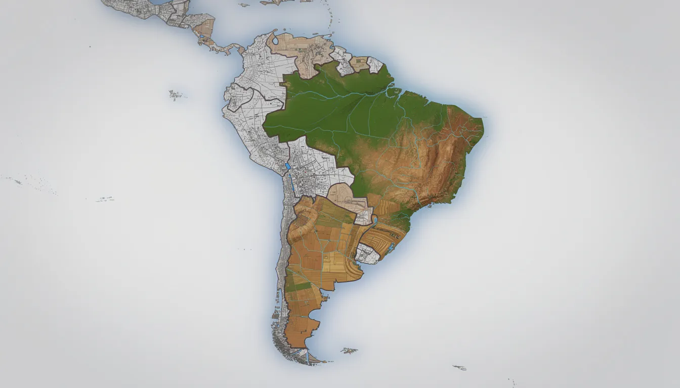 Южная Америка: население, политическая карта и антропогенные изменения природы