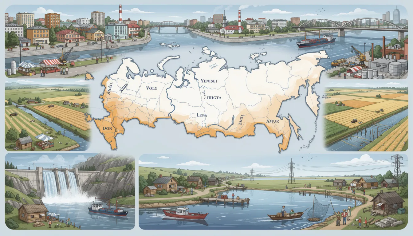 Роль рек в жизни населения и развитии хозяйства России