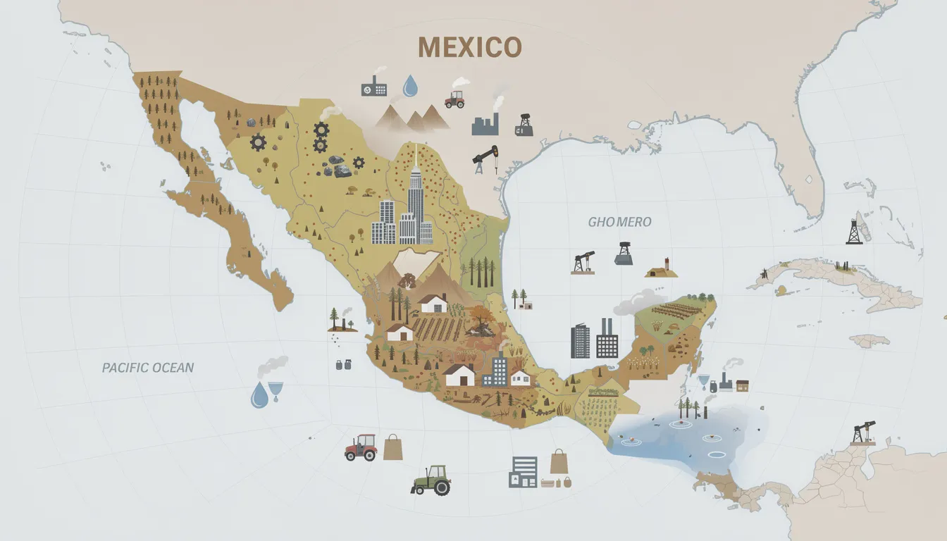 География Мексики: ЭГП, ресурсы, население, хозяйство, проблемы