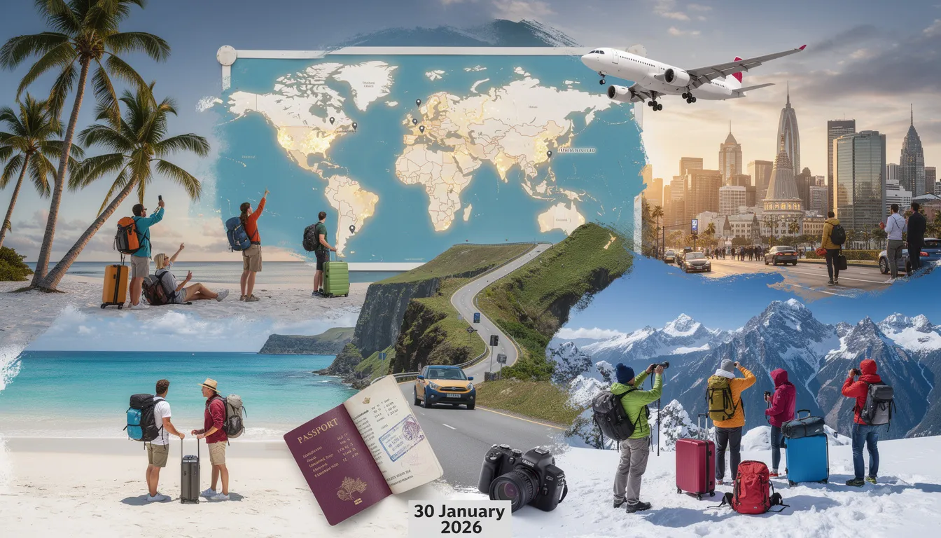 Новости туризма на 30 января 2026 года: новые рейсы, визовые правила и тренды путешествий