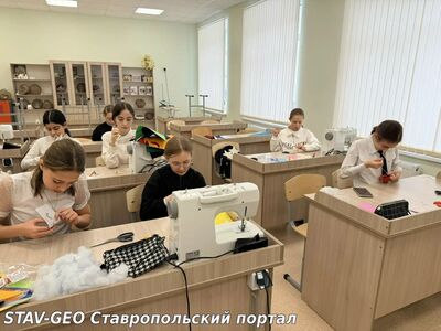 МБОУ СОШ №25 На уроках труда девочки 5-х классов сшили игольницы из фетра.