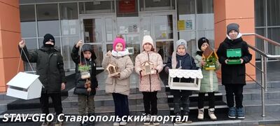 МБОУ СОШ №20 Акция Покормите птиц зимой