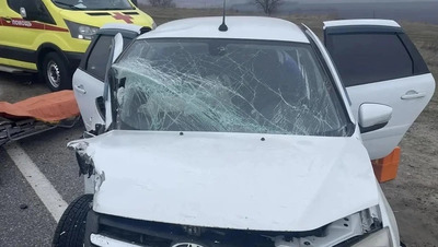 Пассажир «Лады» пострадал в тройном ДТП под Ставрополем