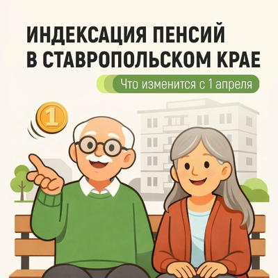 С 1 апреля Отделение СФР по Ставропольскому краю проведёт автоматическую индексацию всех видов государственных пенсий