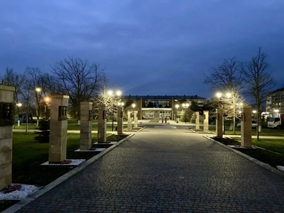 Новое уличное освещение сделали в районе Мемориала в Минводах