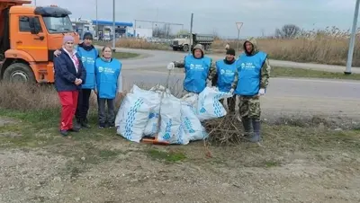 В Минераловодском округе прошла первая акция «Вода России»: уборка береговой линии реки Джемуха