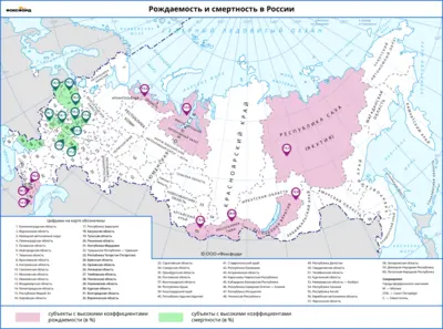 География 8 класс Естественное движение населения. Географические различия в пределах разных регионов России